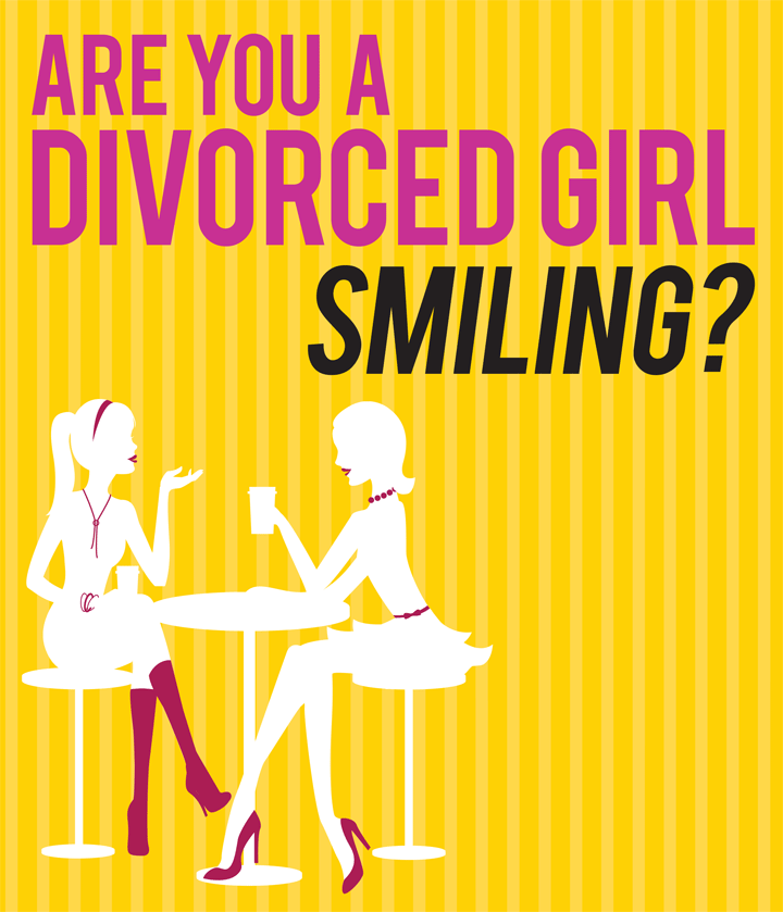 Divorced girl smiling